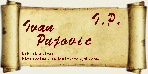 Ivan Pujović vizit kartica